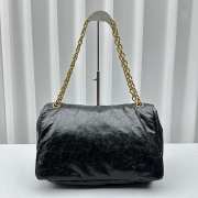 Balenciaga Monanco Small Chain bag with gold hardware In Black - 3