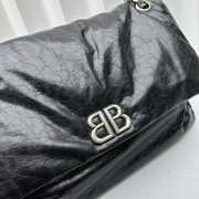 Balenciaga Monanco Small Chain bag with silver hardware in black - 6