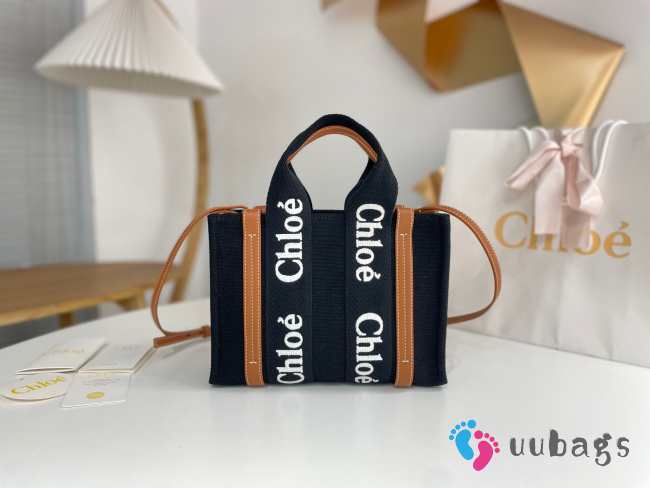 Chloe Woody Family Bag In Black 26.5x20x8cm - 1