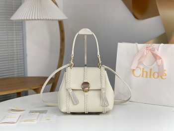 Chloe Penelope Mini Bag In White 22x14x9cm