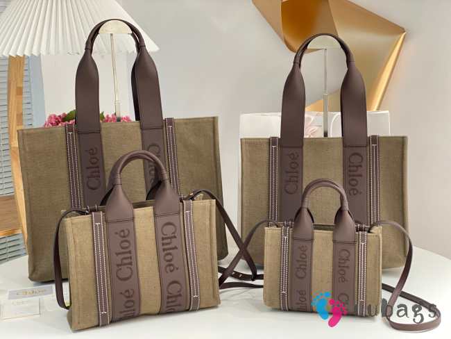 Chloe Woody Family Bag In Brown 26.5x20x8cm - 1