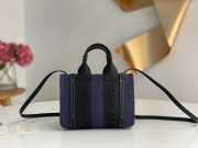 Chloe Woody Family Bag In Navy Blue 26.5x20x8cm - 5