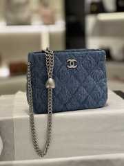 Chanel Denim Crossbody Bag 13x18x7cm - 1