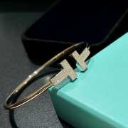 Tiffany & Co T Wire Diamond Bracelet in 18k - 4