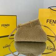 Fendi the first bag Lambswool beige 26x9.5x18cm - 1