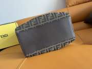 Fendi Origami Large Brown FF jacquard fabric bag 27x15x27cm - 3