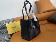 Fendi Origami Large Black FF jacquard fabric bag 27x15x27cm - 6