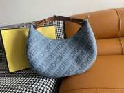 Fendi denim graphy hobo bag 29x24.5x10cm - 1