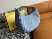 Fendi denim graphy hobo bag 29x24.5x10cm - 3