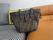 Fendi Origami Large FF jacquard fabric bag 15x15x18.5cm - 3