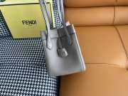 Fendi Origami Large Gray FF jacquard fabric bag 15x15x18.5cm - 3