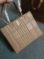 Burberry Quilted Leather Lola Beige Shopper Bag 36x10x30cm - 1