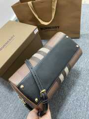 Burberry Brown Mini Bowling Check Top Handle Bag 30×15×21cm - 2