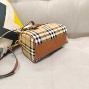 Burberry Brown Vintage Check Bowling Bag 18.5x11x12cm - 3