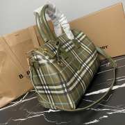 Burberry Green Mini Bowling Check Top Handle Bag 30×15×21cm - 5