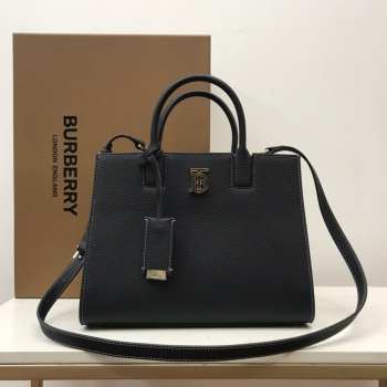 Burberry Men Denny Grain Leather Tote Black Bag 27x11x20cm