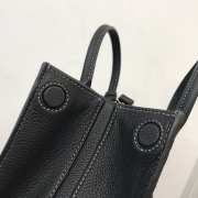 Burberry Men Denny Grain Leather Tote Black Bag 27x11x20cm - 4