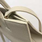 Burberry Men Denny Grain Leather Tote White Bag 27x11x20cm - 5