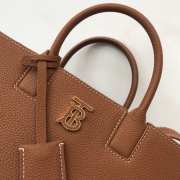 Burberry Men Denny Grain Leather Tote Brown Bag 27x11x20cm - 2