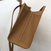 Burberry Men Denny Grain Leather Tote Caramel Bag 27x11x20cm - 5