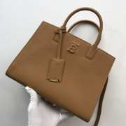 Burberry Men Denny Grain Leather Tote Caramel Bag 27x11x20cm - 3