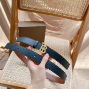 Burberry calfskin belt in black width 3cm - 2