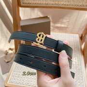 Burberry calfskin belt in black width 2cm - 6