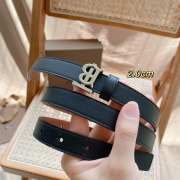 Burberry calfskin belt in black width 2cm - 3