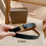 Burberry calfskin belt in black width 2cm - 4