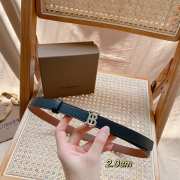 Burberry calfskin belt in black width 2cm - 2