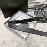 YSL glossy leather belt width 3cm - 5