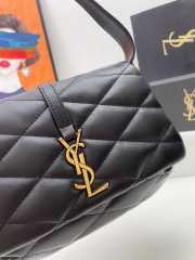 YSL Le 57 quilted shoulder bag in black 24x18x5.5cm - 3