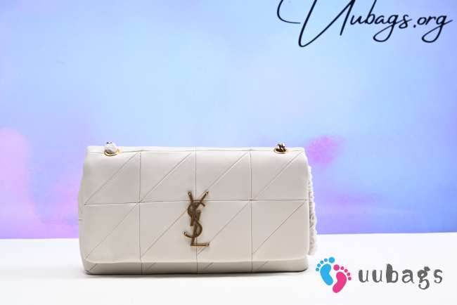 YSL White Jamie Shoulder Bag 25x15x7.5cm - 1