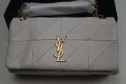 YSL White Jamie Shoulder Bag 25x15x7.5cm - 4