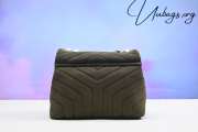 YSL Loulou Small Suede Shoulder Bag 25x17x9cm - 4