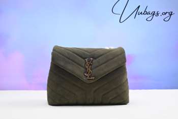 YSL Loulou Small Suede Shoulder Bag 25x17x9cm