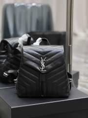 YSL Y Loulou Black Backpack 26×22×11cm - 1