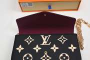 Louis Vuitton Félicie Pochette in black 21x12x3cm - 5