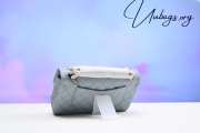 Chanel flap bag with gold hardware in light blue 25cm - 5