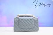 Chanel flap bag with gold hardware in light blue 25cm - 2