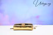 Balenciaga Hourglass Wallet On Chain Gold Leather Bag - 2