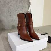 Celine Verneuil Triomphe Harness Low Boot In Calfskin Brown - 4