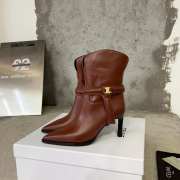 Celine Verneuil Triomphe Harness Low Boot In Calfskin Brown - 6