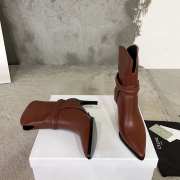 Celine Verneuil Triomphe Harness Low Boot In Calfskin Brown - 2