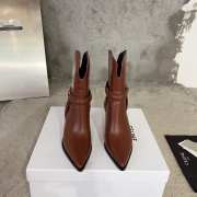 Celine Verneuil Triomphe Harness Low Boot In Calfskin Brown - 3