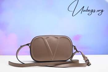 Valentino Garavani VLogo Walk leather gray bag 25x5.5x15cm