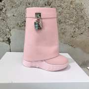 Givenchy Shark lock boots in pink - 6