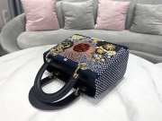 Dior Sun Lady Tarot Beaded Canvas Bag 24x20x11cm - 5