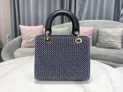 Dior Sun Lady Tarot Beaded Canvas Bag 24x20x11cm - 4