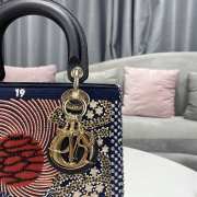 Dior Sun Lady Tarot Beaded Canvas Bag 24x20x11cm - 2